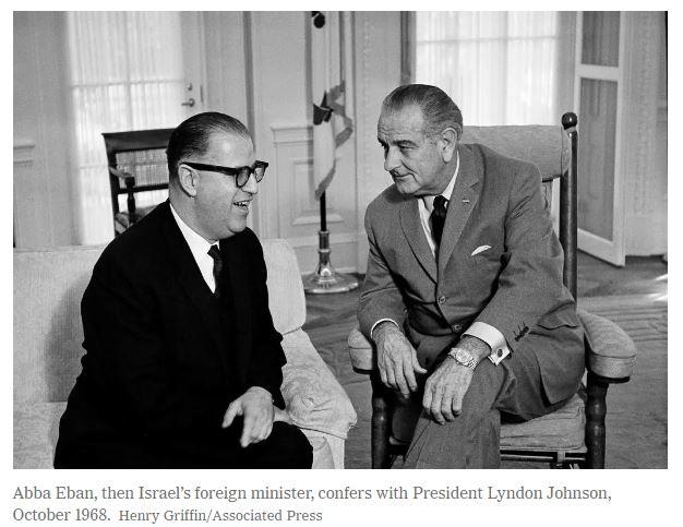 Abba Eban and LBJ